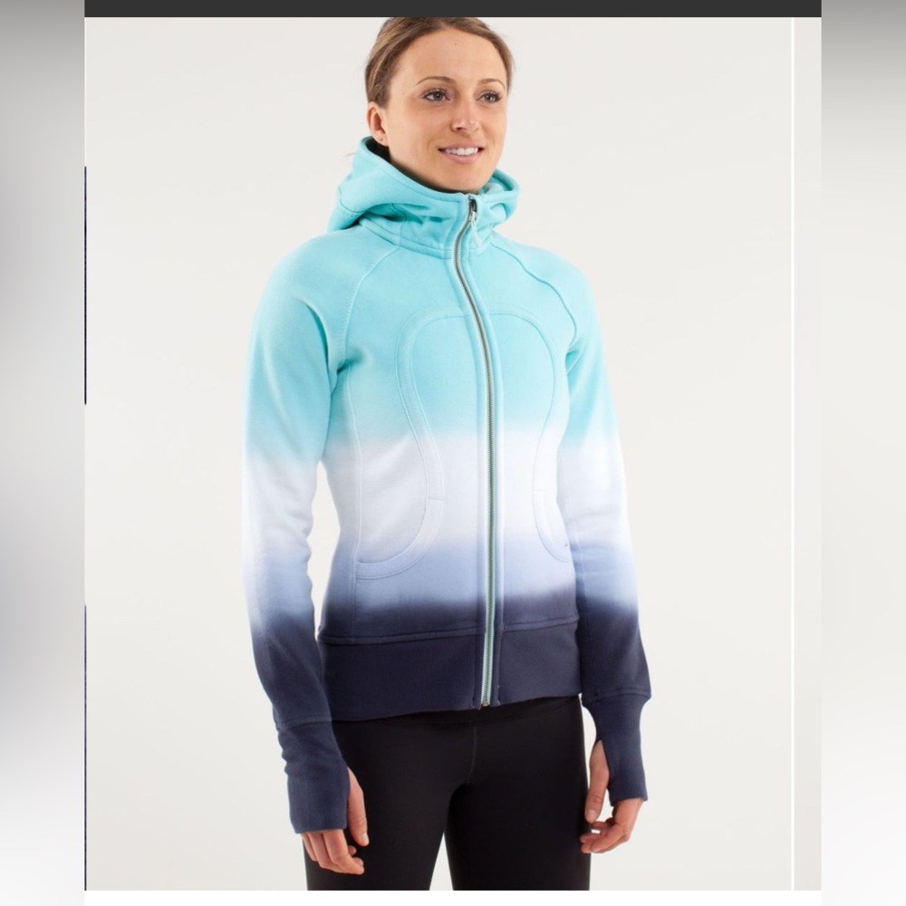 Lululemon Special Edition blue and white Ombré hoodie size 4